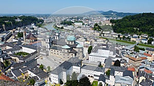 View over Salzburg, Austria.