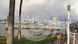 View over San Diego Skyline from Coronado Island - CALIFORNIA, USA - MARCH 18, 2019