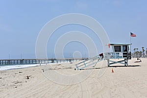 View over Santa Monica beach