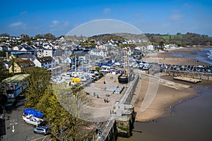 A view over Saundersfoot village in Wales