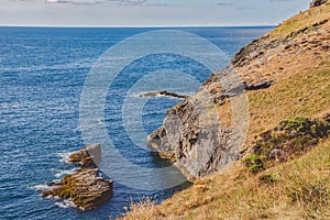 View over the sea from Tintagel