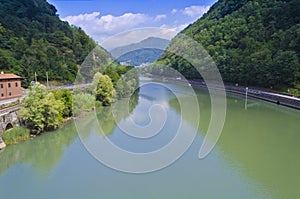 View over Serchio River - Italy