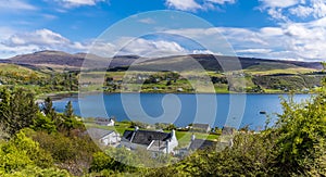 A view over the settlement of Uig on the Isle of Skye, Scotland