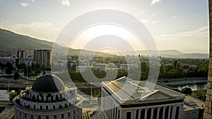 View over skopje from the fortress