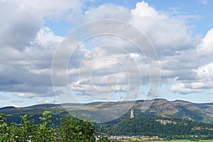 View over Stirling and the Wallace Monument