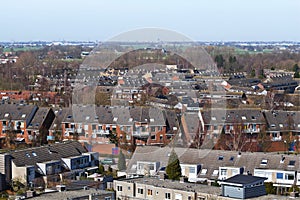 View over suburb in the Netherlands