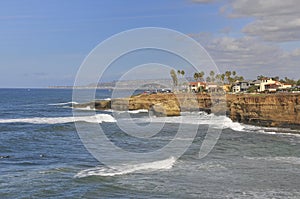 View over Sunset Cliffs in San Diego