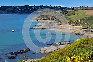 View over towards St Mawes Cornwall
