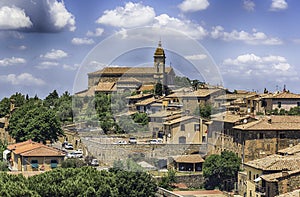 View over the town of Montalcino, Siena, Tuscany, Italy
