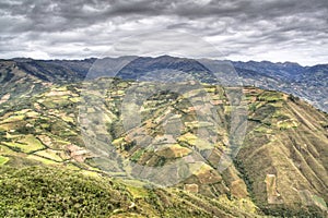 View over the valley of Chachapoyas