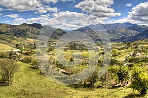 View over the valley of Vilcabamba