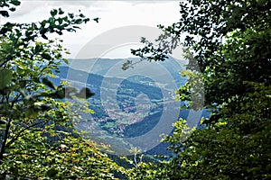 View over a valley in the Vosges region near the Col de la Schlucht