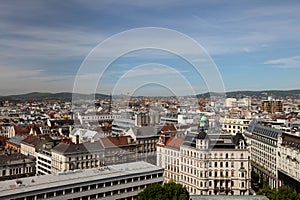 view over vienna, austria, from the restaurant 360° ocean sky vienna