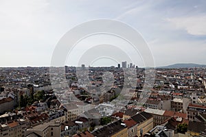 view over vienna, austria, from the restaurant 360° ocean sky vienna