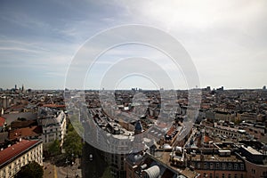 view over vienna, austria, from the restaurant 360° ocean sky vienna