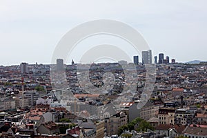 view over vienna, austria, from the restaurant 360° ocean sky vienna