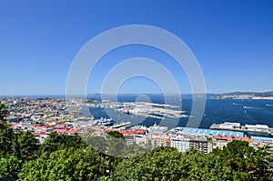 View over Vigo, Spain