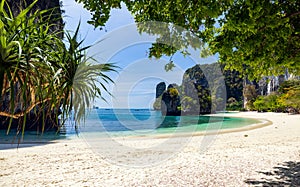 View from the new viewpoint of Koh Hong island in the province of Krabi, Thailand photo