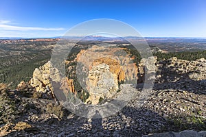 View over wide Bryce Canyon landscape, Utah