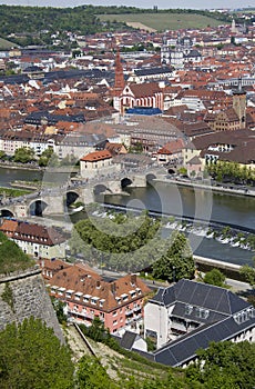 View over Wurzburg, Germany