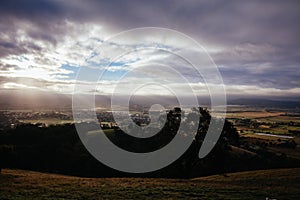 View over Yarra Glen in Australia