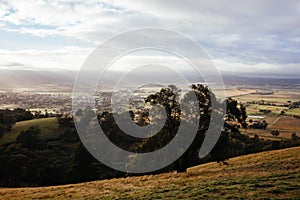 View over Yarra Glen in Australia