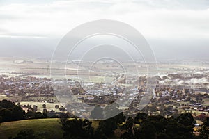 View over Yarra Glen in Australia