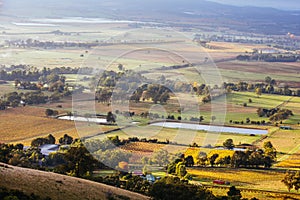 View over Yarra Glen in Australia