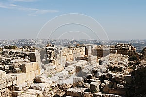 View overlooking Jerusalem city.