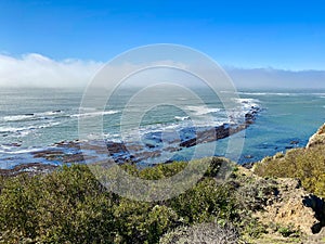 View from the Bluff Clifs at Halfmoon Bay Mavericks Beach photo