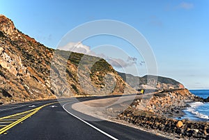 View of Pacific Coast highway PCH in southern California.