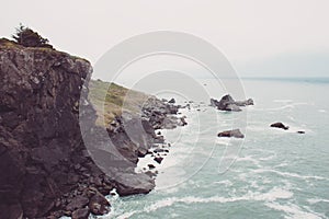 View of the Pacific Ocean at Patricks Point State Park near Trinidad, California