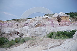 a view of paint mines interpretive park near Calhan east of Colorado Springs, CO, USA