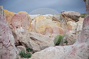 a view of paint mines interpretive park near Calhan east of Colorado Springs, CO, USA