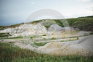 a view of paint mines interpretive park near Calhan east of Colorado Springs, CO, USA