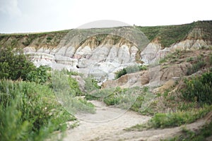 a view of paint mines interpretive park near Calhan east of Colorado Springs, CO, USA