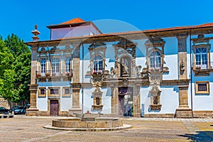 View of the palace of Justice in Guimaraes in Portugal