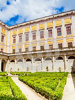 View of Palacio Nacional de Mafra Palace of Mafra the most monumental palace and monastery in Portugal.