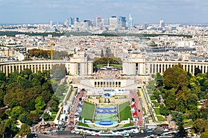 View of the Palais de Chaillot from the Eiffel Tower photo