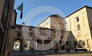 View of Palazzo della Pilotta, Parma, Italy