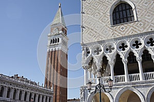 View of Palazzo Ducale and San Marco bell tower