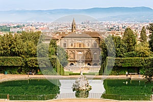 View of Palazzo Pitti from the Boboli Gardens photo