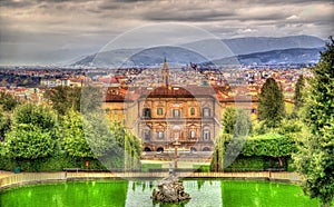 View of the Palazzo Pitti in Florence