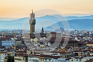 View of Palazzo Vecchio, Florence, Italy