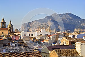 View of Palermo with roofs