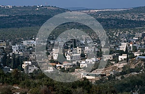 View of a Palestinian village.