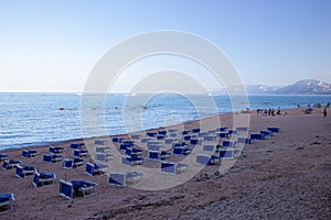 View of Palmasera beach in Cala Gonone, Sardinia