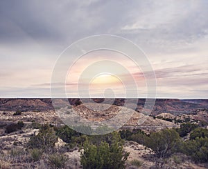 View at Palo Duro Canyon State Park in Texas