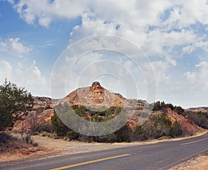 View at Palo Duro Canyon State Park in Texas