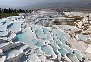 A view of Pamukkale in Turkey